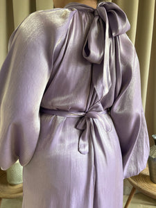 AMINA abaya in lilac