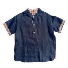 Load image into Gallery viewer, ADAM dark blue linen shirt