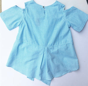 ALOHA cotton blouse in blue