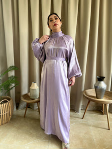 AMINA abaya in lilac