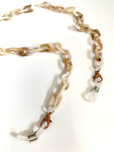Load image into Gallery viewer, Acrylic marble mask/glasses chain (brown)