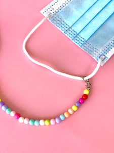 Kids’ Mask Chain - Multicoloured beads, SMALL