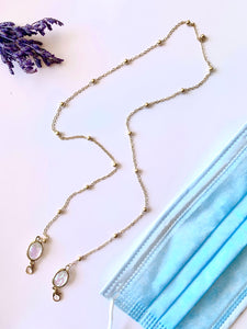 OPAL SERIES mask/glasses chain in IVORY