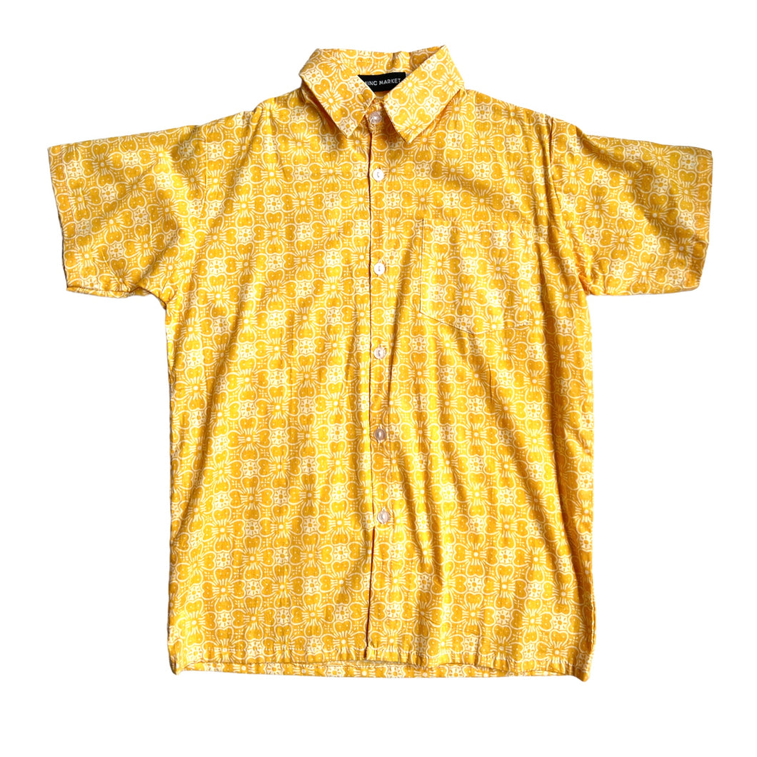 Yellow boys batik shirt